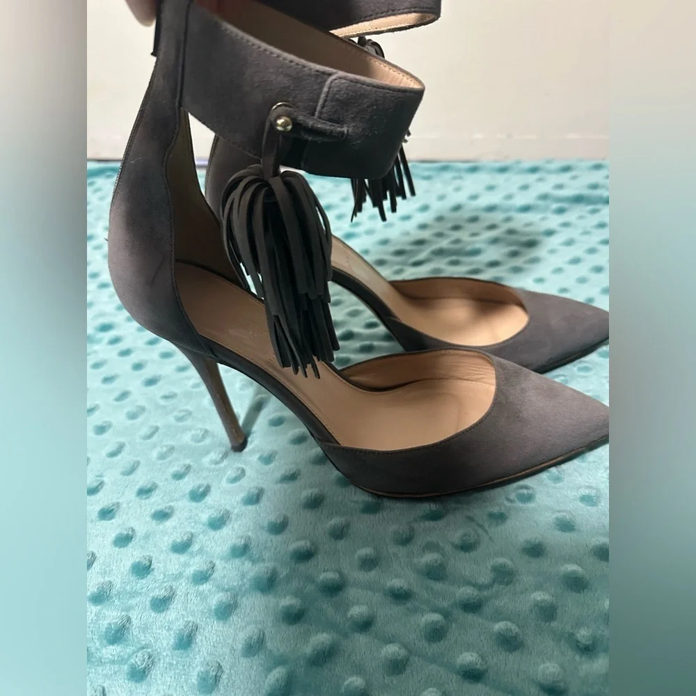 J. Crew Gray Women's Heels with Fringe